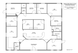 RPM Realty Management Westchase Medical Building Clinic Office Floor plan
